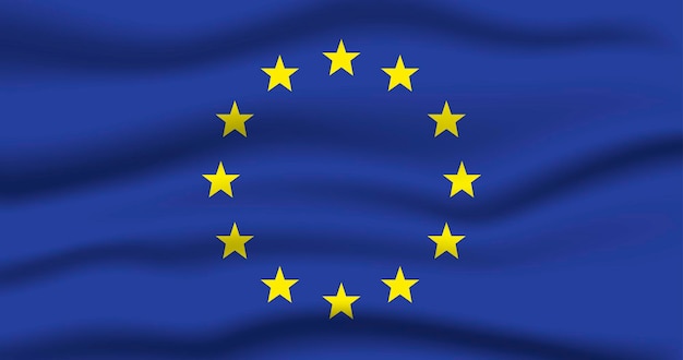 Bandera de Europa 3D png vector