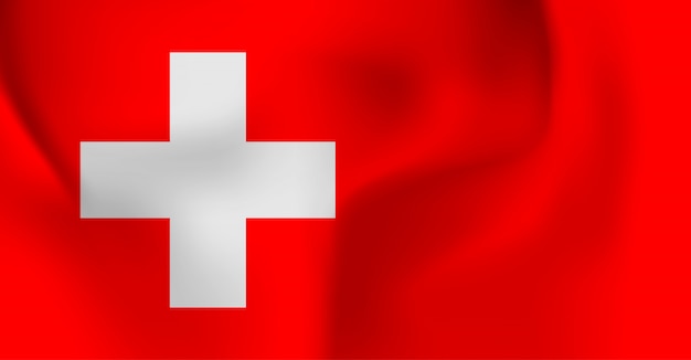 Vector bandera de feliz día nacional suizo. bandera suiza día de la independencia.