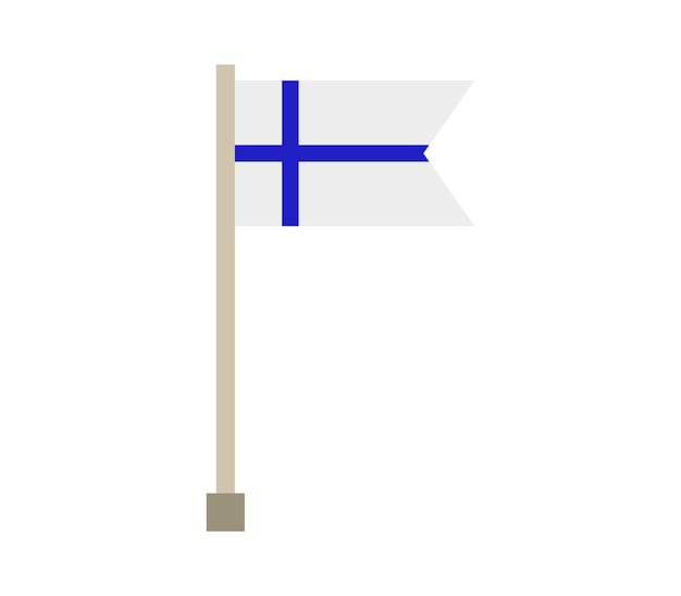 Vector bandera de finlandia