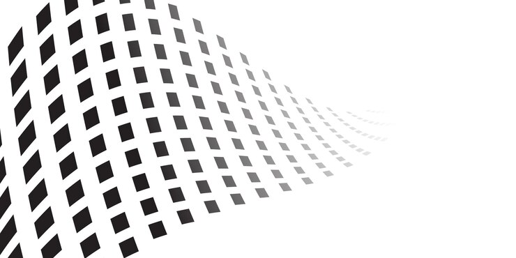 bandera de fondo blanco con cuadrados