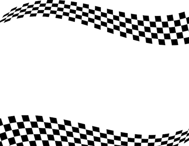 Bandera de fondo de la carrera Bandera a cuadros de cuadros en blanco y negro Bandera de finalización
