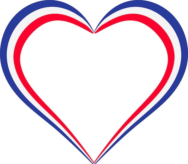 La bandera de francia en forma de corazón me encanta la caligrafía del contorno de francia