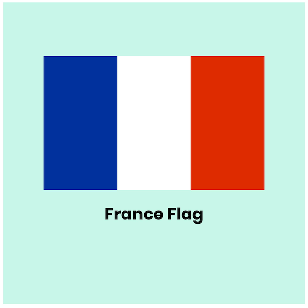 La bandera de francia