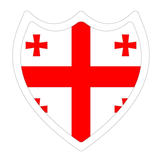 Bandera de Georgia en forma de diseño