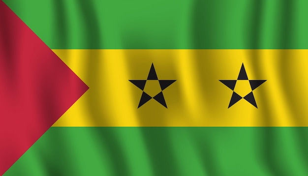 Una bandera de ghana con la palabra san vicente