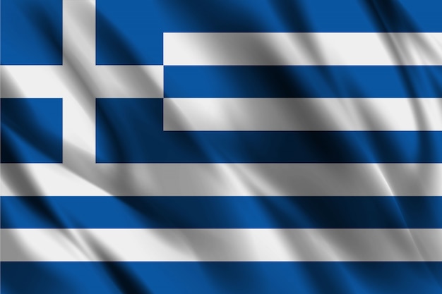 Bandera de Grecia agitando antecedentes