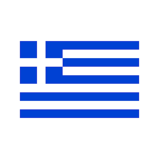 Bandera de Grecia en el vector