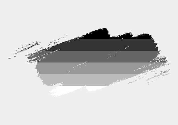 Bandera heterosexual pintada con pincel sobre fondo blanco Concepto de derechos LGBT