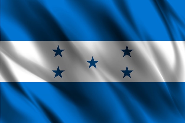 Vector bandera de honduras ondeando antecedentes