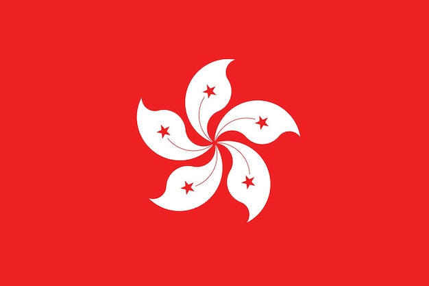 La bandera de Hong Kong