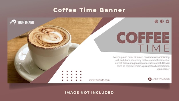 Bandera de la hora del café