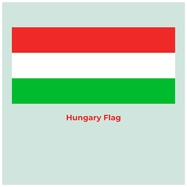 La bandera de Hungría