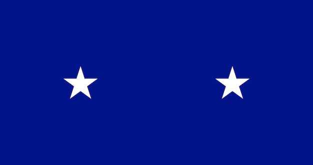 Bandera de una imagen vectorial de los Estados Unidos del mayor general de la Fuerza Aérea