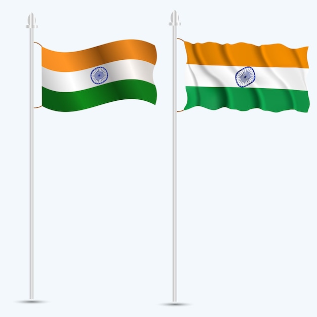 Bandera de la india día de la independencia de la india 15 de agosto día de la república diseño vectorial de la bandera de la india textura