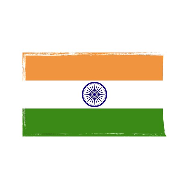 Vector bandera india grunge