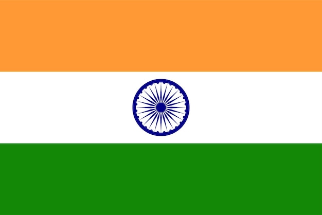 Vector bandera de la india del vector