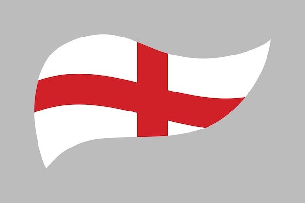 Bandera de Inglaterra La bandera de Inglaterra Bandera nacional de Inglaterra Ilustración vectorial de las banderas cruzadas de Inglaterra