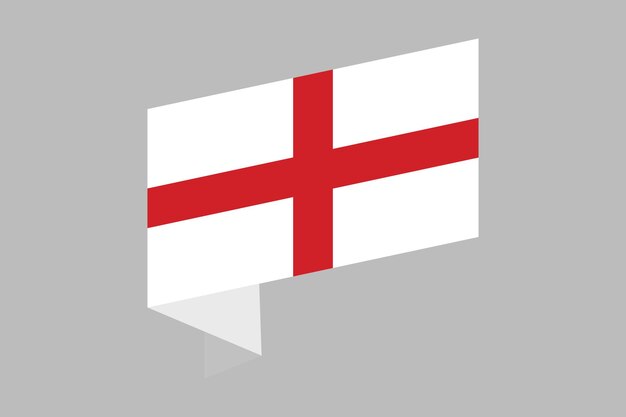Bandera de Inglaterra La bandera de Inglaterra Bandera nacional de Inglaterra Ilustración vectorial de las banderas cruzadas de Inglaterra