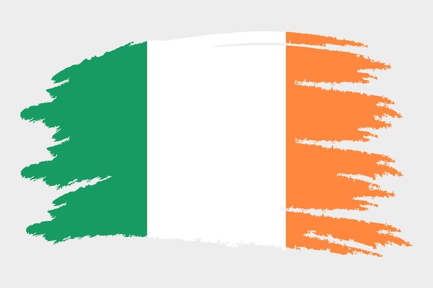 Bandera de irlanda bandera de irlanda con textura grunge