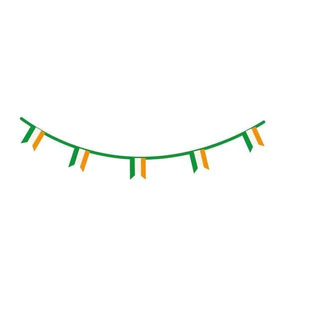 Bandera de Irlanda gran diseño para cualquier propósito Bandera de país Símbolo nacional Icono de vector