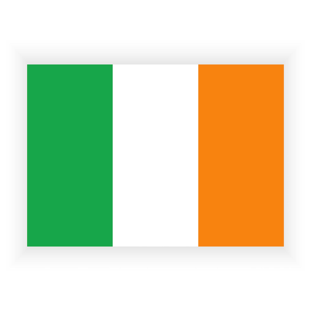 Bandera de Irlanda Grunge Bandera de Irlanda Bandera de Irlanda con textura grunge