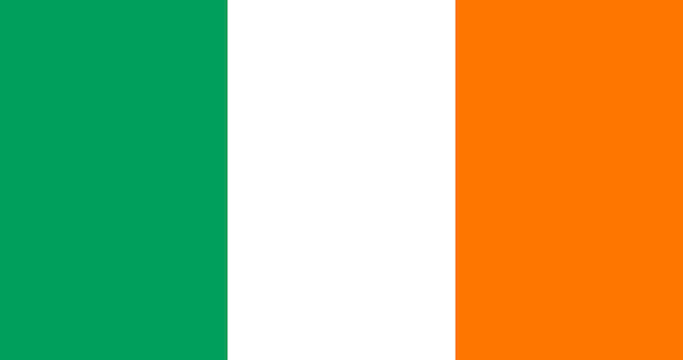Bandera de irlanda en vector