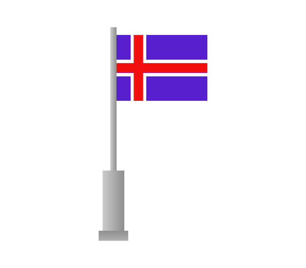 Bandera de islandia