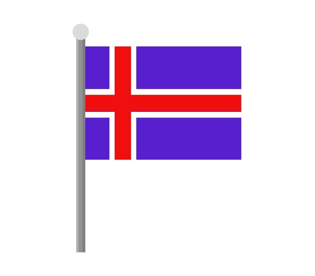 Bandera de islandia
