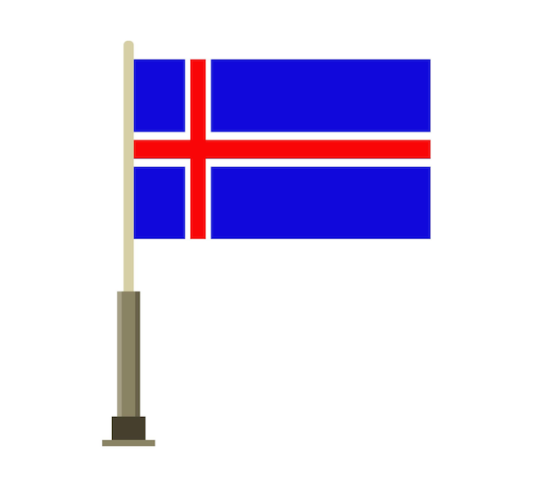 Bandera de islandia