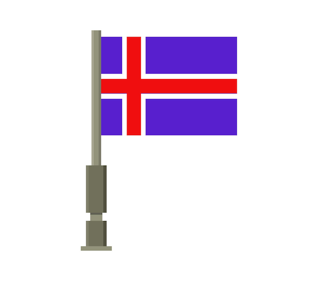 Bandera de islandia