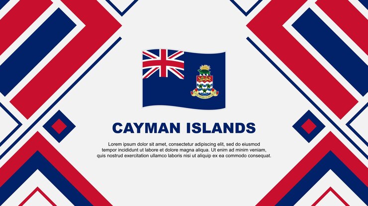 Vector bandera de las islas caimán abstracto diseño de fondo plantilla bandera del día de la independencia de las islas caimán ilustración vectorial bandera de las islas caimán