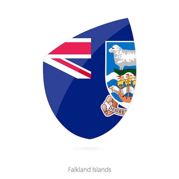 Vector bandera de las islas malvinas