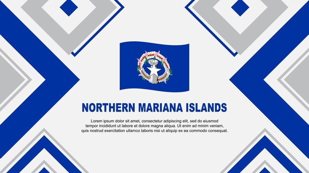 Vector bandera de las islas marianas del norte abstracto template de diseño de fondo bandera del día de la independencia de las islas marianas del norte papel de pared vector ilustración vector