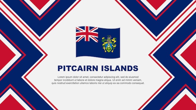 Bandera de las Islas Pitcairn Abstracto Template de diseño de fondo Bandera del Día de la Independencia de las Isles Pitcairn Impresión vectorial de papel de pared Islas pitcairn Vector