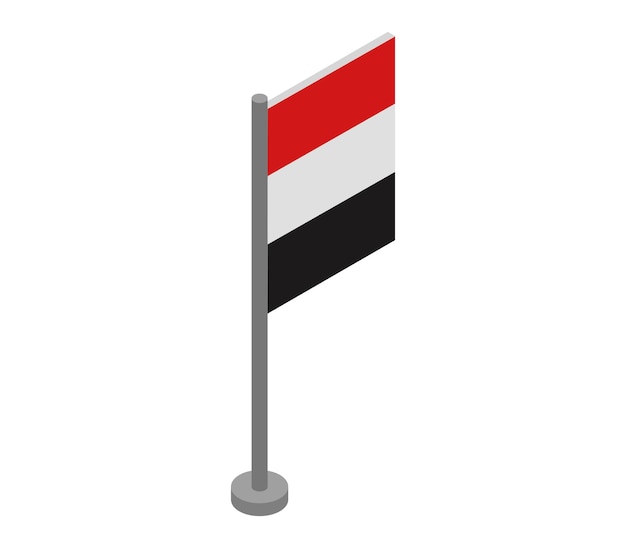 Bandera isométrica de irak