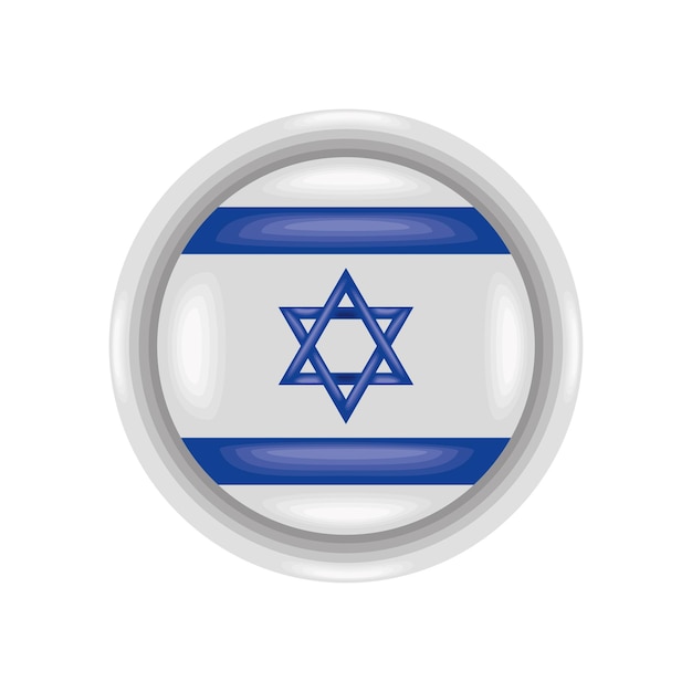 Vector bandera de israel en el diseño del sello