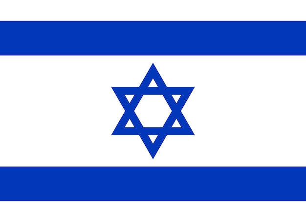 Vector bandera de israel ilustración vectorial