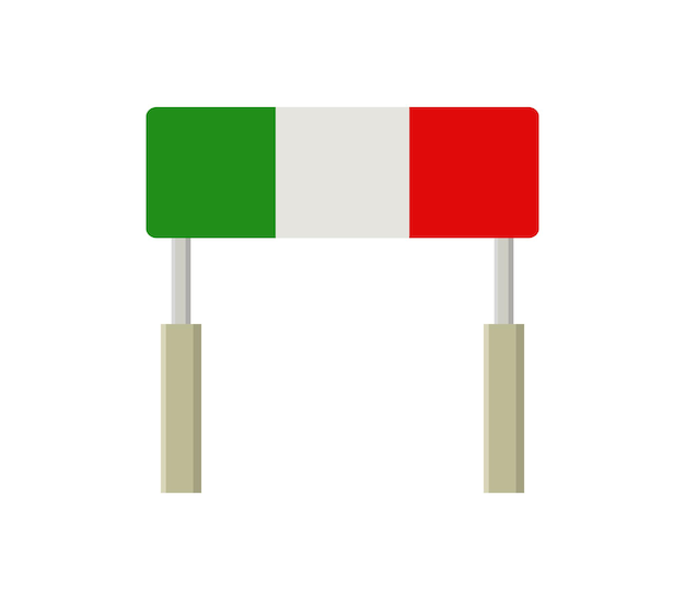 Vector bandera de italia