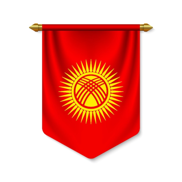 La bandera de Kirguistán
