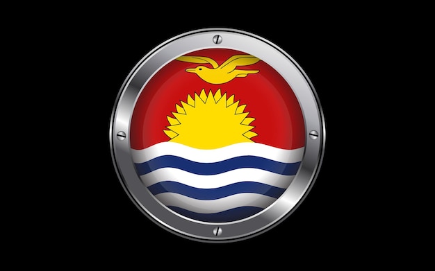 Bandera de kiribati en vector 3d