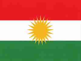 Vector la bandera del kurdistán