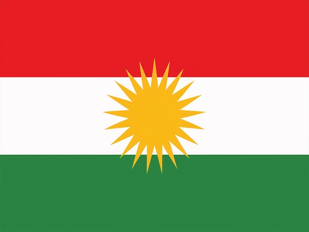 Vector la bandera del kurdistán