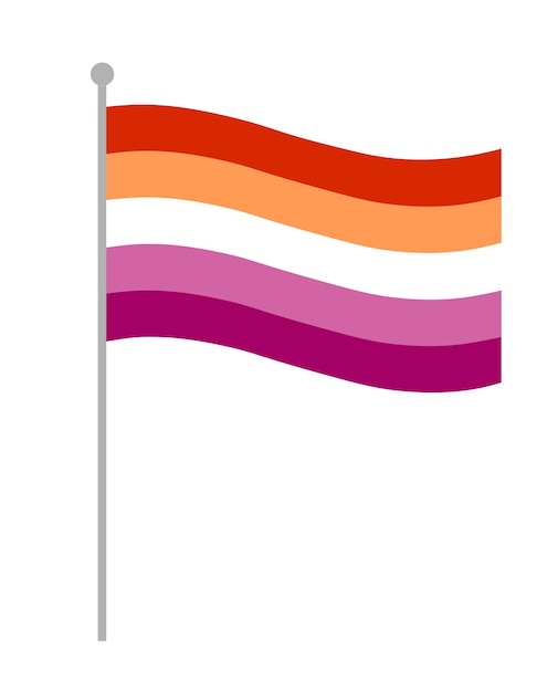 La bandera de las lesbianas