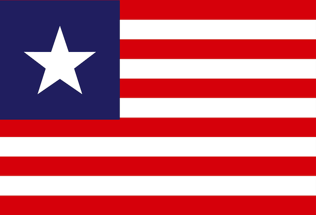 bandera de Liberia ilustrador banderas de los países