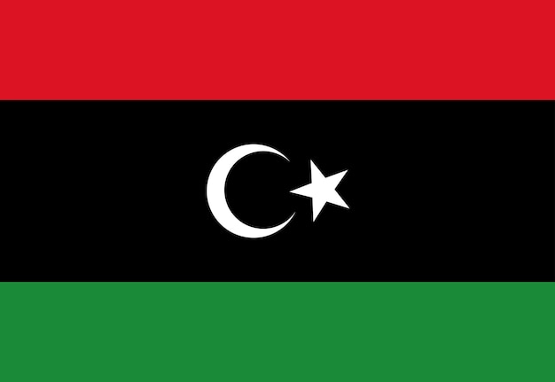 bandera de Libia ilustrador banderas de los países