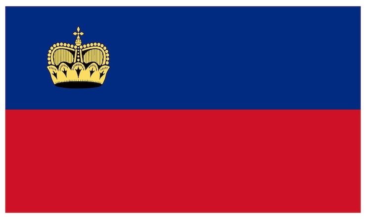 Vector bandera de liechtenstein
