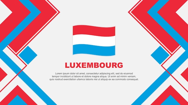 Bandera de Luxemburgo Abstracto Diseño de fondo plantilla Banner del Día de la Independencia de Luxemburgo Ilustración vectorial de papel pintado Banner de Luxemburgo