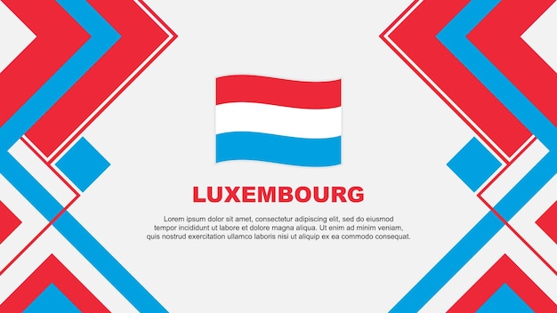 Vector bandera de luxemburgo abstracto diseño de fondo plantilla banner del día de la independencia de luxemburgo ilustración vectorial de papel pintado banner de luxemburgo