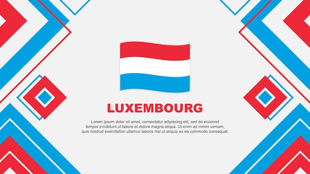 Vector bandera de luxemburgo abstracto diseño de fondo plantilla día de la independencia de luxemburgo bandera papel pintado ilustración vectorial fondo de luxemburgo