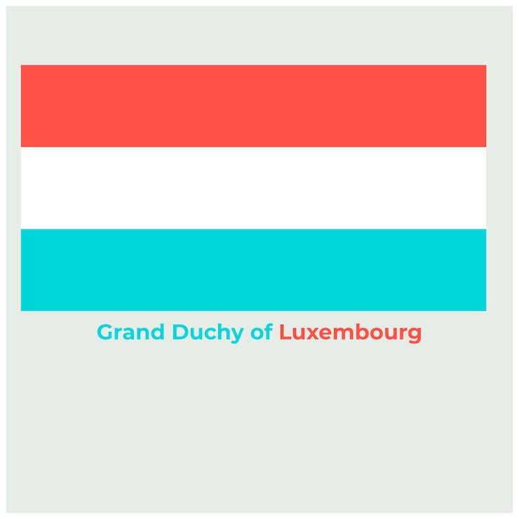 Vector la bandera de luxemburgo